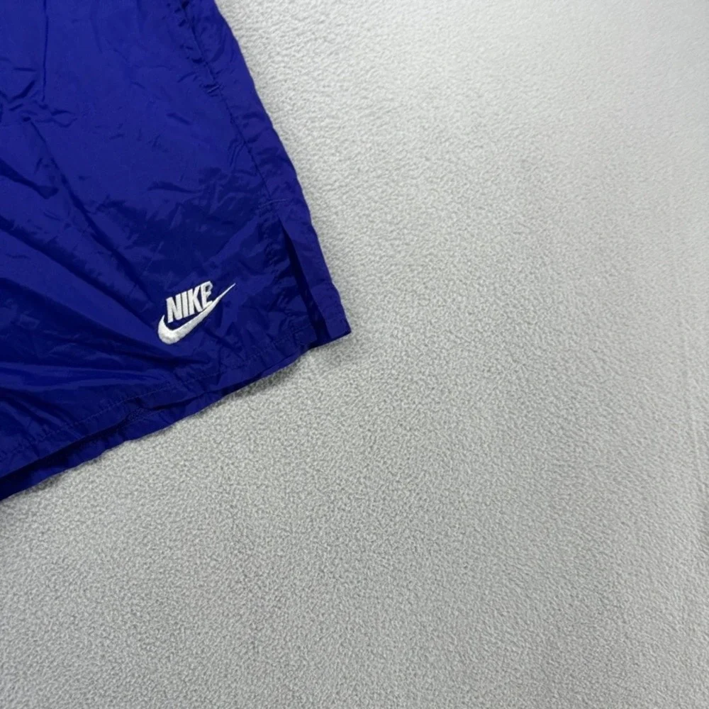 Vintage Nike Shorts Mens XL Purple Blue Nylon Athletic Gym Lined Pockets 5